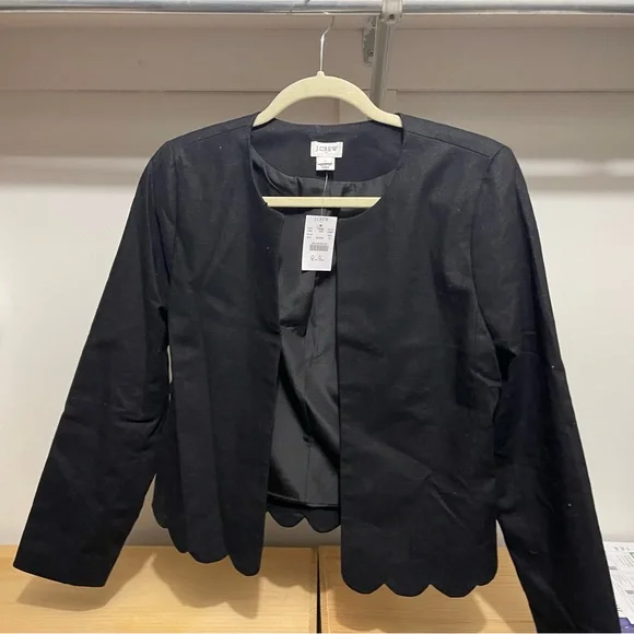 NWT Linen blend scalloped jacket - Picture 1 of 2